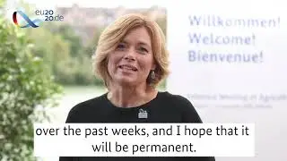 German Minister of Agriculture Kl&ouml;ckner before the Informal Meeting of EU Agriculture Ministers