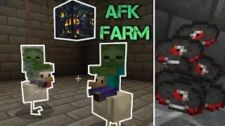 Chicken Jockey Farm in Minecraft 1.21