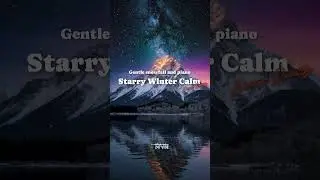 Starry Winter Calm ❄️ | Gentle Snowfall & Soft Piano Ambient for Relaxing #Shorts