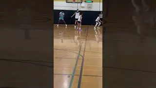 Good drive and dish! Big guy works hard for bucket! Gametime basketball
