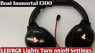Boat Immortal 1300 RGB LED Light Turn On/Turn Off Settings.