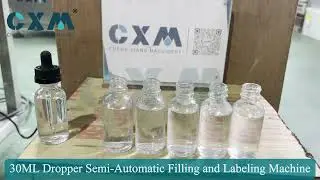30ML Dropper Semi Automatic Filling and Labeling Machine