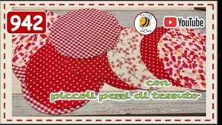 🌹942 - ritaglia cerchi di tessuto e ne farai decine e decine @eliCrea cucito creativo 💕 creativo💕