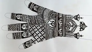 Very simple and beautiful bridal and groom mehandi design for beginners | 