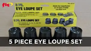 FIS 5 Piece Eye Loupe Set For Inspecting Fiber Optic Connectors
