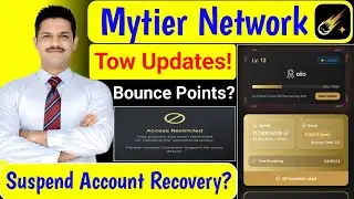 Mytier Network New Updates || Bounce Points And Suspend Account Recovery 