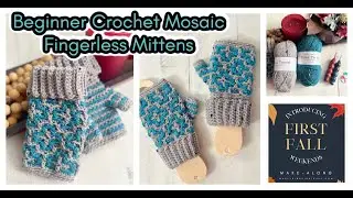 Step-by-Step Tutorial: Cinnamon Dreams Crochet Mosaic Fingerless Mittens – Free Crochet Pattern
