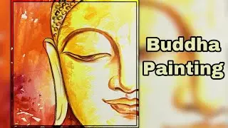 Buddha Canvas Painting | Acrylic Painting | Canvas Painting For Beginners|| ARTOHOLIC #buddha