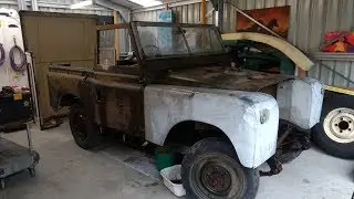 Land Rover Series 2a 88 — снятие крыши и боковин
