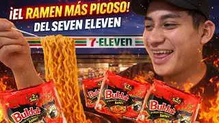 COMIENDO EL RAMEN MAS PICOSO DEL SEVEN ELEVEN 🍜🌶️🥵// RETO EXTREMO!