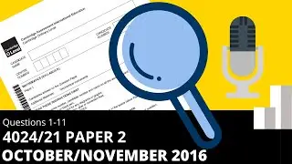 O-Level Math D October November 2016 Paper 2 4024/21