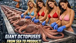How Giant Octopus Meat Is Processed Today Inside the Modern Seafood Factory