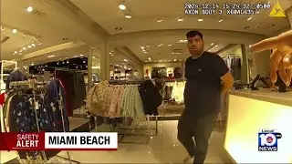Video shows police in Miami Beach take down suspected video voyeur