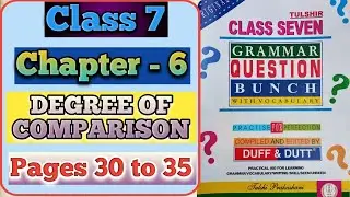Class 7 Duff and Dutt Chapter 6 Solution || Degree Of Comparison@Chandi Sir Tutor Time