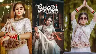 Dholida Song Alia Bhatt Look Recreate From Movie Gangubai Kathiawadi  By Bindass Kavya