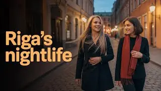 Riga nightlife 🇱🇻 | Riga night walk | 4k UHD