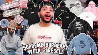 SUPREME x BURBERRY DROPPING WEEK 3 SS22 BOX LOGO RESELL + FULL DROPLIST