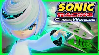 Sage with the Kronos Island Car in Sonic Racing: CrossWorlds