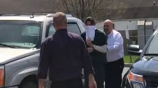 Man charged in Middlesex Township stabbing death led into court