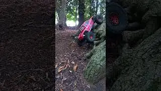 crawling a root system (Ftx Mauler) #crawler #rccar #rccrawler #fun