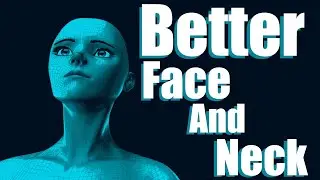 [Blender] Retopology part  1-2: Better face and neck  [lazy and stupid way of retopology]