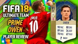 FIFA 18 PRIME OWEN (91) *ICON* PLAYER REVIEW! FIFA 18 ULTIMATE TEAM!