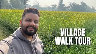 Life in Indian countryside - Relaxing walk in the beautiful Indian village | ￼ Watch for meditation