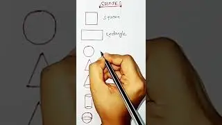 Shapes//square//rectangle//circle//triangle//cone//cylinder//sphere/#math #shorts #viral #p avilipsa