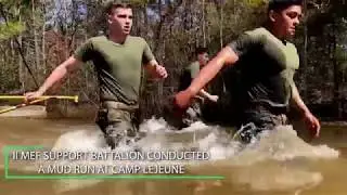 Down and Dirty! U.S. Marines conduct a mud run