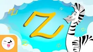 Letra Z con caligraf&iacute;a enlazada - El abecedario para ni&ntilde;os