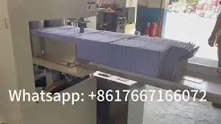 Needle-punched spunlace nonwoven industrial automotive cleaning wipes towel  fabric folding machine