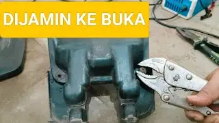 Cara membuka baut yang keras pada bahan pvc || How to open a hard bolt on PVC material