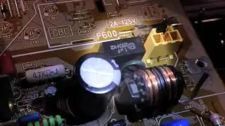 Sony SLV-679HF VCR Power Supply and Playback Problem Picture Image suddenly disappear