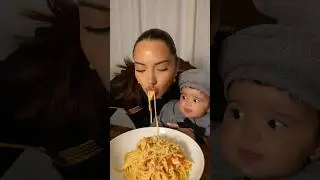 My wife was craving salmon pasta so I made it homemade! 🍝