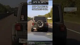 Jeep Wrangler Crosses Into Arkansas at Triple-Digit Speeds | Arkansas State Police Pursuit