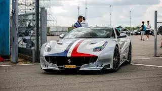 2x Ferrari F12 TDF going FLATOUT On Track !
