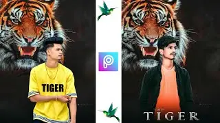 Tiger Background Photo Editing Tutorial | Picsart Photo Editing | Picsart Tiger Photo Editing 2022