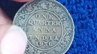 ONE QUARTER ANNA // 1936 // GEORGE V KING EMPEROR.....