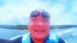 Catching Waves on a Jet Ski Ride @Paradise Island Samal Davao City🚤💨🌊 #RockAndRollOut🤘😎🤘