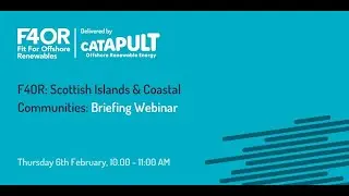 F4OR Scottish Islands & Coastal Communities - Briefing Webinar