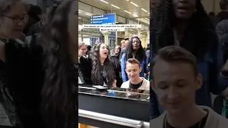 That moment you saw a gospel choir live with Luke Burr. Watch till the end 👀 #reels #choir #shorts