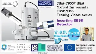 JEOL JSM-7900F SEM Oxford Instruments EBSD/EDX training 5: Inserting EBSD detector