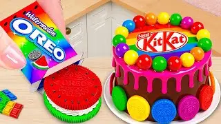 Yummy KitKat Rainbow Cake 🍰 A Gift Cake Decorating Recipes 🌊 Creative Cakes Corner