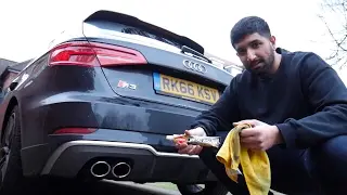 How To: Clean your Chrome Exhaust Tips - Audi S3 '17