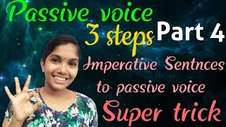 Imperative sentence to passive voice | Super Tricks | Anumol Jolly Thottathimyalil