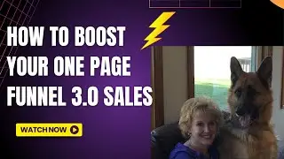 How To Boost Your One Page Funnel 3.0 System Sales With Profit Booster With One Page Funnel 3.0!