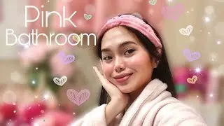 PINK BATHROOM | Everything Pink! | Unboxing Products | Shines Pink Bathroom | Bathroom TOUR