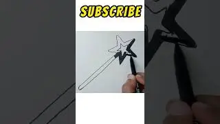 How to draw a Magic Star Wand Step by Step #shorts #drawing
