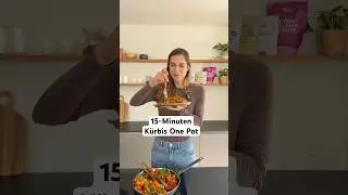 15 Minuten K&uuml;rbis One Pot K&uuml;rbis Pfanne ❤️ Erstes Video aus der neuen K&uuml;che! #mrsflury #rezept