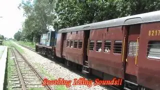 Waiting for a Crossing at Khiri Town - Metre Gauge Bareilly-Aishbagh Exp. (Aug. 8, 2011)